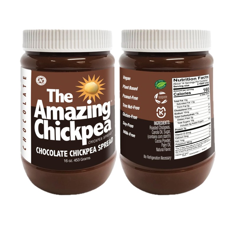 Chocolate Chickpea Butter Spread (16 Oz) - 2PK