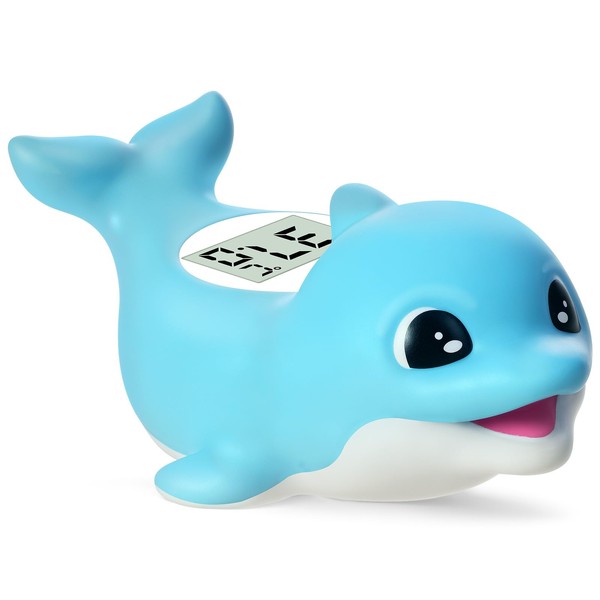 Badethermometer Baby – Baby Thermometer Badewanne Digital mit Delfin-Design –