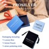 PROSILVER Womens 3mm Wedding Rings Toe Rings for Women Silver