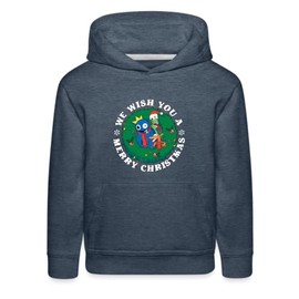 Rainbow Friends - Merry Christmas Hoodie (Kids, Heather Denim, 16-20)