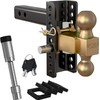 Adjustable Trailer Hitch, 2 Inch Receiver Hitch, 6 Inch Drop