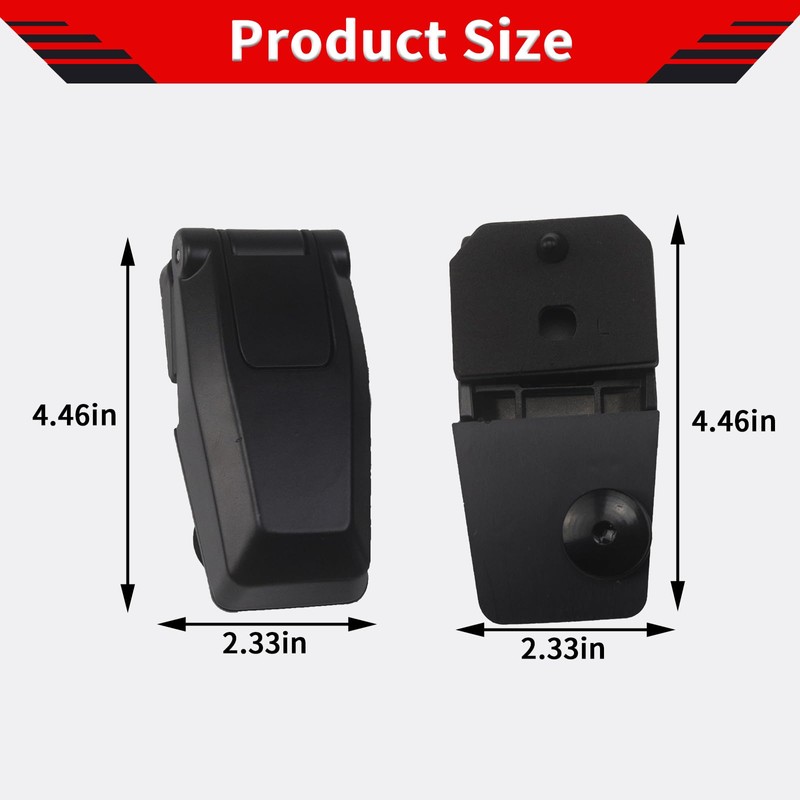 MCMMLDM Rear Window Hinge Liftgate Glass Hinge Set Left &