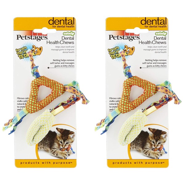 Petstages 4 Pack of Dental Health Pair Chews Cat Toys