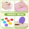 Adena Montessori Infant Toddlers Coin Box Montessori Toys for 6-12