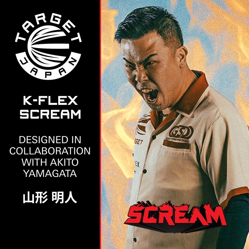 Target Japan Scream K Flex Dart Flights and Shaft System,