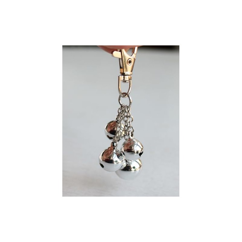 Bear bells Bell Keychain Pet dog Bells Silver