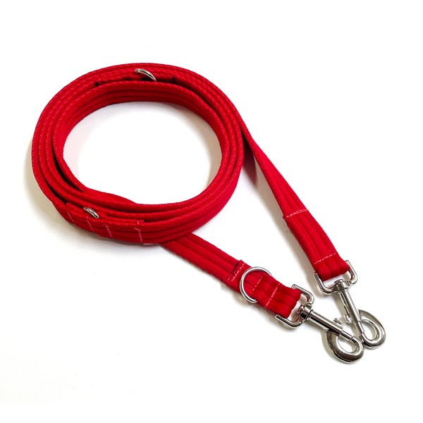 Double Ended Dog Training Lead Police Style Adjustable Leash 5ft