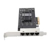 2.5Gb PCIe Network Card Professional 4 RJ45 Ports RTL8125BG Chip