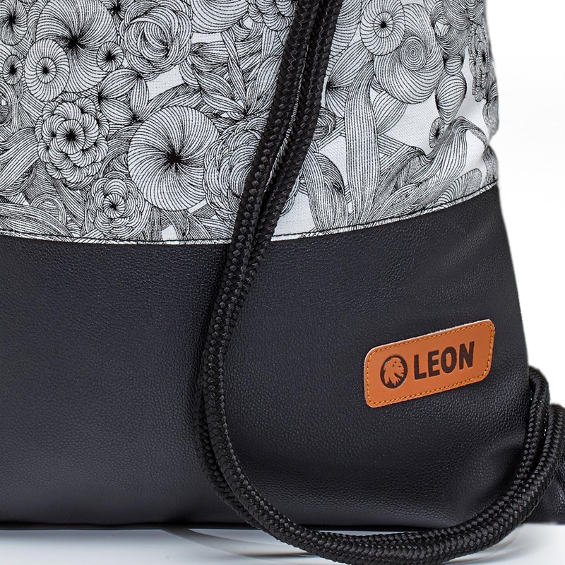 By Bers Leon Gym Bag with Inner Pockets Zip Backpack