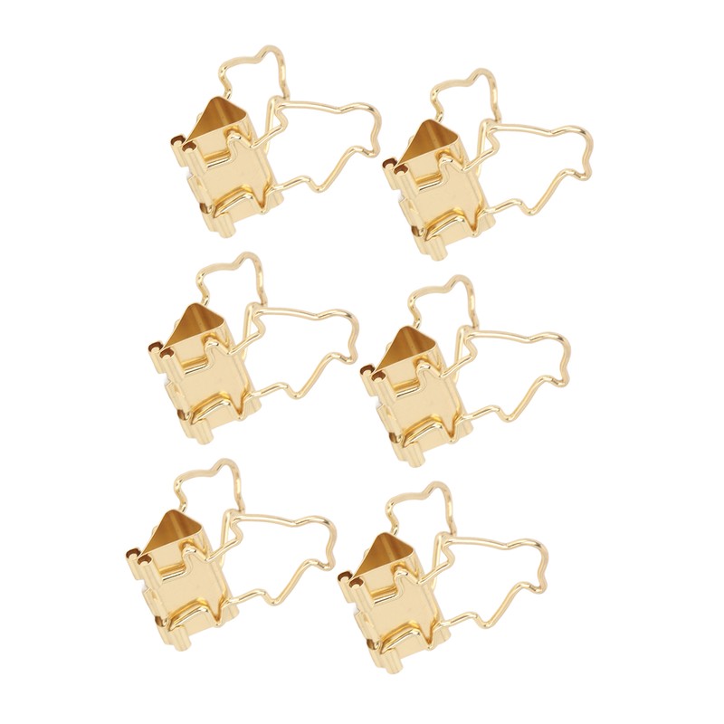 100Pcs Binder Clips Hollow Penguin Shape Sturdy Metal Small Binder