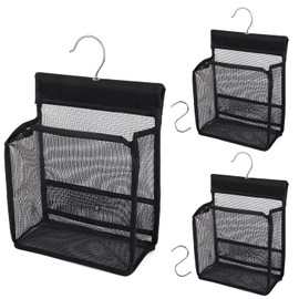 GUMQDD Mini Hangable Mesh Bathroom Storage Basket, Foldable Shower Caddy Storage Basket, Ideal for Gyms, College dorms, RV bathrooms, Travel and Pool Locker Rooms (3)
