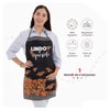 AMBORELLA, Mandil de Cocina Negro, Unisex, Set de 3 piezas