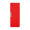 Kutsuwa CB302RD Pencil Case, Synthetic Leather, 1 Door, Red