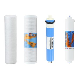 PureValue 4EZ50 Water Filter Replacement Kit - 50 GPD Reverse Osmosis Membrane Included, Complete One-Year Bundle for PureValue RO System, Under Sink Drinking Water Filtration Kit, Made in USA