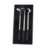 3x Mini Golf Putter Pen Set Box Golf Club Gift
