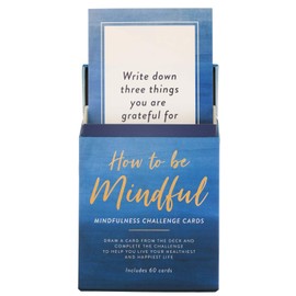 Eccolo How to be Mindful Challenge Cards - 60 Mindfulness Cards - Self Care Cards for Daily Positive Thoughts and Affirmations - Mindfulness Gifts & Affirmations Cards