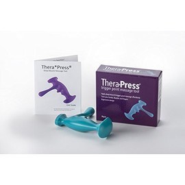 Aqua TheraPress® Trigger Point Massage Tool for Deep Tissues Massage That Relieves Pain from Feet, Shoulders, Neck, Back, Muscle, Arms & Legs - Perfect for Deep Tissue Massage Techniques (Aqua)