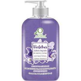 VIVONATURAL Jabón Líquido Para Manos Y Cuerpo Violetas 480ml