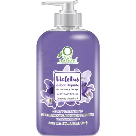 VIVONATURAL Jabón Líquido Para Manos Y Cuerpo Violetas 480ml