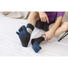 ZAKASA Men’s Toe Socks Cotton Five Finger Crew Socks Athletic