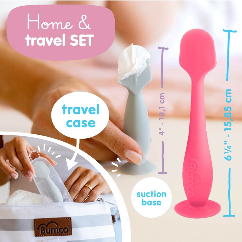 Bumco Baby Bum Brush + Mini Diaper Cream Spatula with