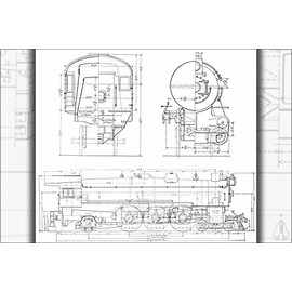 History Galore 24"x36" Gallery Poster, Pennsylvania Railroad K4s 4-6-2 Pacific steam locomotive