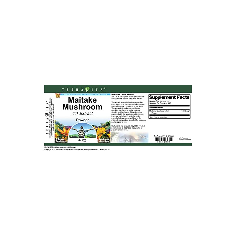 Maitake Mushroom 4:1 Powder (4 oz, ZIN: 521989) - 3