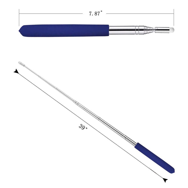 Telescopic Teachers Pointer,Teaching Pointer Stick for Classroom,Metal Hand Retractable Pointer