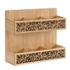 QILICZ Teebox Teebeutel Organizer,Teekiste Exquisite durchbrochenes mit 6 Fächern Teehalter,Vertikaler