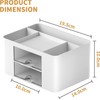 AUMA Desk Organizer with Drawer, Multi-Functional Pencil Holder for Desk,
