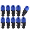 WANGCL 10 PCS NL4FC Speaker Cables Plugs Waterproof Speakon Connector