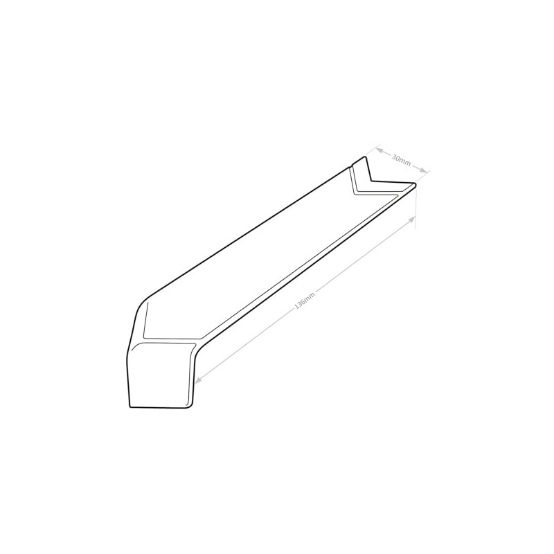 Retro-Fit 90° Window Cill Joint Cover - White