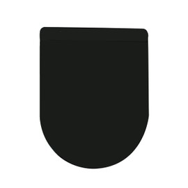 WinZo PP080B-A U Shape Toilet Seat Soft Closing Quick Release Plastic PP Top Easy Installation, Glossy Black