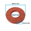 SG Store 2 Pezzi 35X80X10mm FKM Paraolio TC Paraolio Metrico