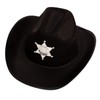 Funny Party Hats Kids Black Sheriff Cowboy Hat