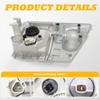 Jecoupoon Left Driver Side Headlight Assembly w/Corner Lamp Compatible with