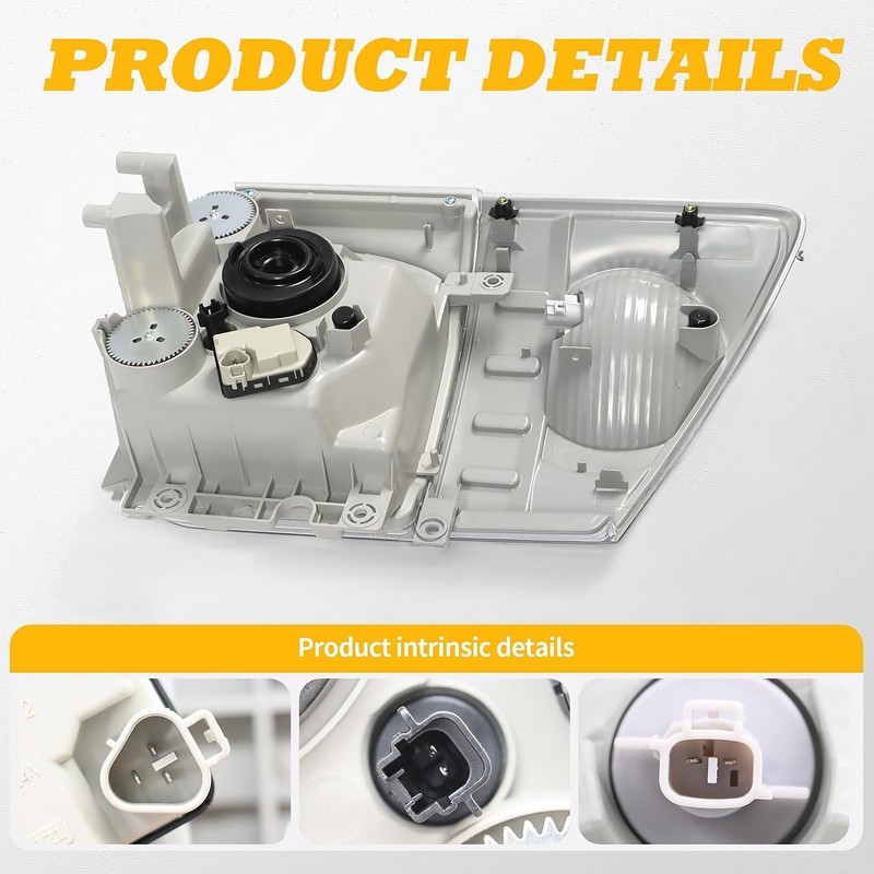 Jecoupoon Left Driver Side Headlight Assembly w/Corner Lamp Compatible with