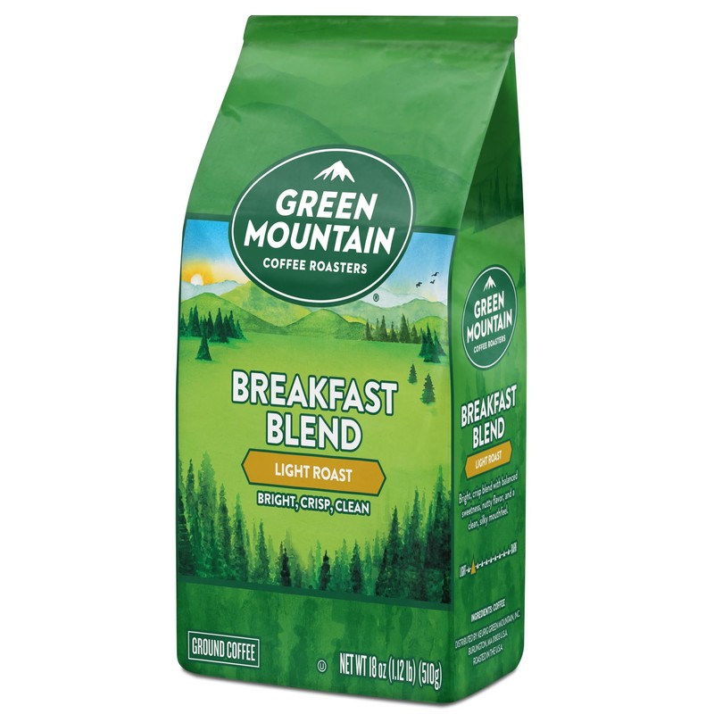 Green Mountain Coffee Roasters Breakfast Blend, Ground Coffee, Bagged 18