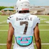 Battle Sports Krazy KLOWN Chrome Football Back Plate - Adult