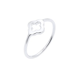 Elli Women's 925 Sterling Silver Clover Leaf Ring Size - Q 0609210616_58