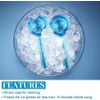 Blue Ice Globes for Facials, Ice Globes, Cold Face Roller,