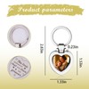 Engraved Photo Frame Keychain for Women Aunt from Niece, Unique
