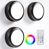 BESTDLCLITE LED Puck Lights with Remote, 13-Color Under Cabinet Lighting