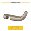 BRIXWELL BRHS01BN Brushed Nickel Designer Series Sleeve-Over Robe Hook