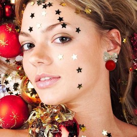 Red Bow Earrings for Women Trendy Christmas Bow Stud Earrings Pearl Bow Earrings Cute BowKnot Earrings Christmas Stocking Stuffers Jewelry Gifts