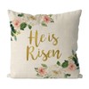 GAGEC Easter Pillow Covers 20x20 Inch He is Risen Flower