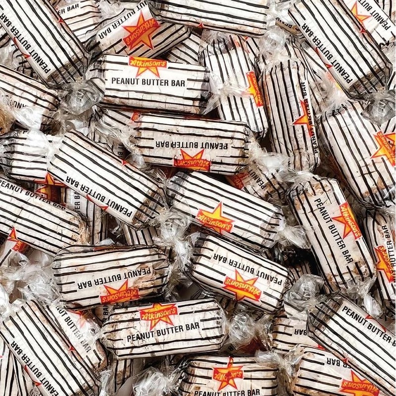 Bayside Candy Peanut Butter Candy Bars, Individually Wrapped, Crunchy Dry