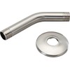 Master Plumber 503BN, Shower Arm and Flange, 6-Inch, Brushed Nickel