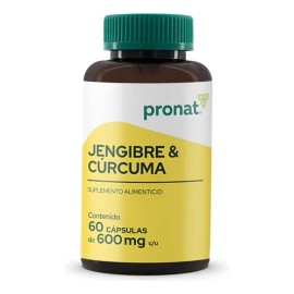 Suplemento Jengibre & Curcuma (60 Caps) - Pronat