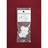 Shade Doctor of Maine White Higbee Screw Buttons for Roller Shade Ring Pulls & Tassels - 6 Pack